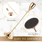 Mumufy 30 Pcs Candle Holders Taper Candlestick Metal Tall Candle Holders Table Centerpieces for Wedding Party Home Decorations, Fits 3/4'' Thick(Gold)