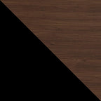 Umbra - Flip Wall-Mounted Coat Rack Rail Hook for Hats, Jackets, Bags and More, Wood, Metal, Black/Walnut