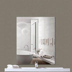 FixtureDisplays® 16X20 20X16 inches Rectangular Acrylic Mirror Plastic Shatter Proof Bath Nursery Kids Safety Mirror-NPF