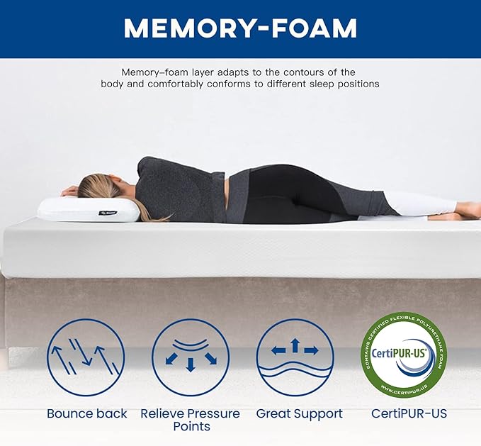 King Mattress 10 inch Gel Memory Foam Mattress Queen Mattresses Medium Firm Mattresses for Cool Sleep Relieving Pressure Relief CertiPUR-US Certified Mattress in a Box …