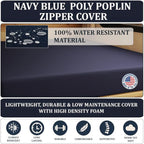 Foamma 3” x 28” x 72” Water Resistant RV Bunk Mattress, Firm High Density Foam, Comfortable and Durable Polyester Cover, Truck, Camper, Travel Trailer, Made in USA
