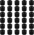 Suclain 20 Pieces 0.7 Inch Chime Candle Holder Small Candle Holders Ceramic Holder for Rituals, Spells, Vigil, Altar, Witchcraft, Wiccan Supplies(Black)