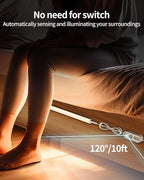 ASOKO Motion Sensor Dimmable Led Under Cabinet Lighting Plug in - 6 Pcs 12 inches Linkable Led Counter Light Bars, Led Closet Light Daylight White 4500K