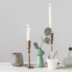 Creative Co-Op Hand-Forged Metal Taper, Antique Brass Finish Candle Holder