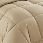 King Size Comforter Set with Sheets - 7-Piece Bedding Collection - 1 Comforter, 1 Fitted Sheet, 1 Flat, 4 Pillowcases - Deep Pocket - Soft & Breathable Premium Quality - Ideal for All Seasons, Taupe