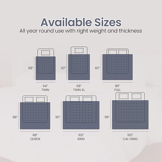 Utopia Bedding Comforter Duvet Insert, Quilted Comforter with Corner Tabs, Box Stitched Down Alternative Comforters King Size (Navy)