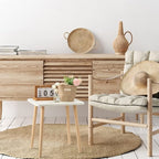 FORAOFUR Nursery Side Table, Small End Table Accent Table Living Room Balcony Office, Modern Side Bedside Home Decor, for Small Spaces, Easy Assembly