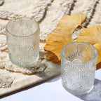 Woho 24pcs Clear Votive Candle Holders, Glass Tea Lights Candle Holder for Wedding Table Centerpiece, Vintage Tealight Candle Holder Decor for Anniversary, Bridal Shower Christmas Party