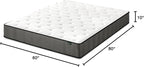 ZINUS 10 Inch True Support Hybrid Mattress [New Version], Queen, Fiberglass Free, Medium Feel, Motion Isolation, Certified Safe Foams & Fabric, Mattress in A Box