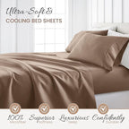 Linen Market Brushed Microfiber Twin Sheet Set 3 Piece – Oeko-TEX Certified Ultra Soft & Wrinkle-Free - 16" Deep Pocket Sheets - Easy Care Twin Size - Taupe