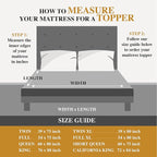 Soft & Cooling Pillow Top Mattress Topper California King with Breathable 300TC Cotton Cover, Extra Thick Plush Bed Topper for Back Pain, Mattress Pad Cover for Firm Mattress, Fit to 6”-22” Mattress.
