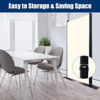 Room Divider 6FT Portable Room Dividers and Folding Privacy Screens, 136'' W Fabric Divider for Room Separation, 4 Panel Partition Room Dividers Freestanding Wall Divider Screen for Dorm Studio Office