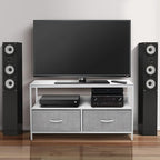 Sorbus TV Stand Dresser with 2 Faux Wood Drawers - Television Riser Chest with Storage - Bedroom, Living Room, Closet, & Dorm Furniture