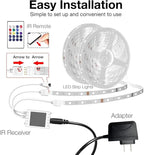 DAYBETTER 130ft Smart WiFi Led Lights, Led Strip Lights Work with Alexa and Google Assistant, App Voice Remote Control Music Sync Color Changing RGB Strip Lighting for Bedroom Room Decor, 65.6ft *2