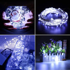 led Fairy Lights Waterproof 16.4ft String Lights Battery Operated for Wedding, Home, Garden, Party, Christmas Decoration, White