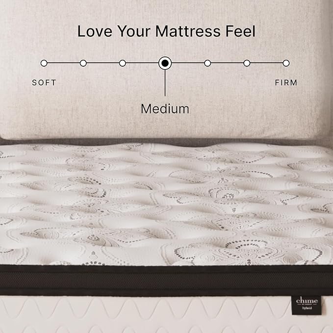 Ashley Chime California King Mattress Hybrid 12 Inch Firm Memory Foam for Pressure Relief, Mattress In a Box with Cooling Gel, Fiberglass Free
