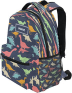 Custom Children's Name School Backpack Personalized Schoolbag Colorful DinosaurTravel Bag for Teens Girls Boys