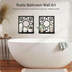 Candle Wall Sconce, Retro Wall Hanging, Farmhouse Wall Art for Living Room Bedroom Bathroom (2 Pack 11.8 x 13 in)