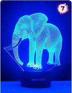 Elephant 3D Decor Lamp with Remote, Toys for Girls Boys Room, 7 Colors Changing Night Light Bedside Gifts for Kids Baby