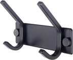WEBI Coat Rack Wall Mounted,2 Coat Hooks for Hanging Coats,Hook Rack Hook Rail Coat Hanger Wall Coat Rack with Hooks for Clothes,Jacket,Black
