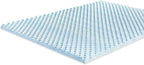 ZINUS 2 inch Swirl Gel Cooling Memory Foam Mattress Topper, Cooling Airflow Design, CertiPUR-US Certified, Light Blue, Full