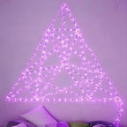 [10-Pack] LED String Lights, 6.6FT LED Moon Lights 20 Led Micro Lights On Silver Copper Wire (Batteries Include) for DIY Wedding Centerpiece, Table Decoration, Party (Purple)
