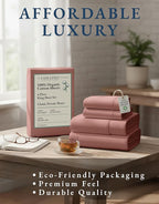 LANE LINEN 100% Organic Cotton Fully Elasticized King Sheet Set, Low Pilling Fade Resistant Machine Washable Naturally Cooling King Bedding Set, Mercerized Soft & Comfy Cotton Sheets – Rose Dawn