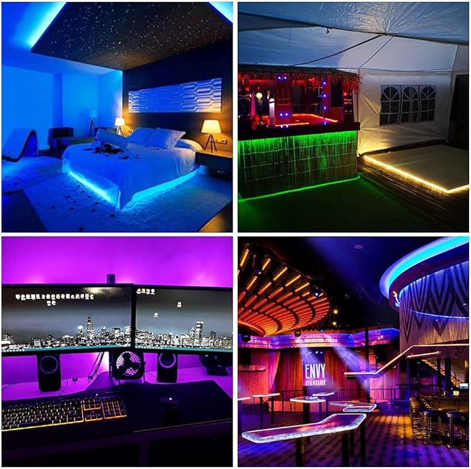 BTF-LIGHTING WS2812B RGB ECO LED Strip, Chasing Effects 5050SMD Individually Addressable 16.4FT 30Pixels/m 150Pixels Flexible Dream Color IP30 for Bedroom DIY Project DC5V(No Adapter or Controller)