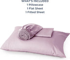 Bedsure Cooling Sheets Twin, Rayon Derived from Bamboo, Breathable & Soft Twin Sheets Set, Deep Pocket Up to 16 Inches, Hotel Luxury Silky Bedding for Hot Sleepers, Lavender