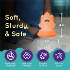 Lumipets Space Rocket LED Baby Night Light, Cordless, Touch Control, Soft Silicone Material, 8 Lulling Colors, Portable