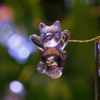 Impress Life 3D Kitty Cat String Lights:10 ft 30 LEDs Fairy Lights USB & Battery Powered with Remote Cute Kitten Animal Lights for Bedroom Home Wedding Birthday Party Indoor Christmas Decorations