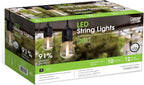Feit Electric LED String Lights, 20ft Commercial Grade and Shatter Resistant String Lights with 10 Outdoor Sockets, Linkable, 15,000-Hour Lifetime, Wet Rated, SL20-10/FIL, 12 Bulbs Included