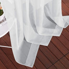 NICETOWN Sheer Curtains 63 Long - Ring Top Solid Voile Window Draperies for Bedroom/Home Decor/Kitchen/Living (Light Gray, Set of 2, W54 x L63 Inches)