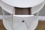 Frenchi Furniture Table, 11.6 x 23.7 x 28 in, White