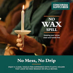 Concordia Supply Candlelight Service Reusable Plastic Candle Holders for Candlesticks - 50 Pcs. Protector for Church Vigils, Memorial, Congregational, & Christmas Eve Candles