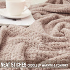 Exclusivo Mezcla Fleece Bed Blanket Twin Size, Super Soft and Warm Blankets for Couch, Sofa and Bed Waffle Textured, Cozy, Fuzzy and Lightweight (Camel, 90x66 Inches)