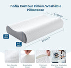 Inofia 12 Inch Twin Mattress with Memory Foam Cervical Neck Pillow Included, Medium Firm Feels, Low Motion Transfer, Full Body Support and Release for All Sleeper