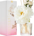 COCORRÍNA Reed Diffuser - Peony Garden 8.5oz Flower Reed Diffuser Set with 8 Sticks, Home Fragrance Reed Diffuser for Home Bedroom Office Bathroom Shelf Decor (Master Collection)