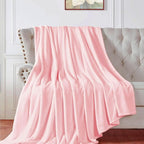 Walensee Fleece Blanket Plush Throw Fuzzy Lightweight (King Size 108x90 Pink) Super Soft Microfiber Flannel Blankets for Couch, Bed, Sofa Ultra Luxurious Warm and Cozy for All Seasons
