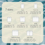 LuxClub 4 PC Queen Size Sheet Set Bed Sheets, Breathable Luxury Deep Pockets 16" Wrinkle Free Cooling Sheets Machine Washable Hotel Bedding (Queen, Striped Light Blue)