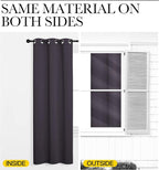 NICETOWN Greyish Purple Blackout Curtains 96 inches Length for Living Room, 2 Panels, 55" Wide, Thermal Insulated Long Drapes for Large Window
