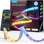 Govee RGBIC Strip Light 2 Pro with Matter, 6.56ft Smart LED Strip Lights Compatible with Alexa and Google Assistant, Color Changing LED Lights for Bedroom, Cabinet, Party, Gaming Desk, Home Decor