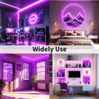 iNextStation Pink LED Strip Light, 16.4ft 5M 2835 SMD 300 LEDs 12V Flexible Cuttable LED Tape Light for Bedroom Kitchen Cabinet Wardrobe TV (Power Adapter Included)