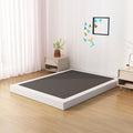King Box Spring Bed Base 6 Inch, Low Profile Metal Box Spring King with Fabric Cover, 3000 Lbs Max Weight Capacity Mattress Foundation, Noise-Free, Easy Assembly