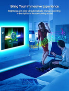 MATICOD LED Lights for TV Led Backlight, 16.4ft RGB Led Strip Lights for TV Lights Behind, USB Led Light Strip for 55-70in TV, Bluetooth APP Control Music Sync Ambient Lighting for Gaming Room
