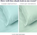 California Design Den Split King Sheets Sets for Adjustable Bed - Soft 400 Thread Count Sateen, Natural 100% Cotton Sheets with Deep Pockets, Breathable, Cooling and Durable Bedding Set - Seafoam