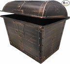 Teacher Created Resources Large Plastic Treasure Chest Classroom Rewards Pirate Party Goody Box (TCR8759) (Pack of 6)