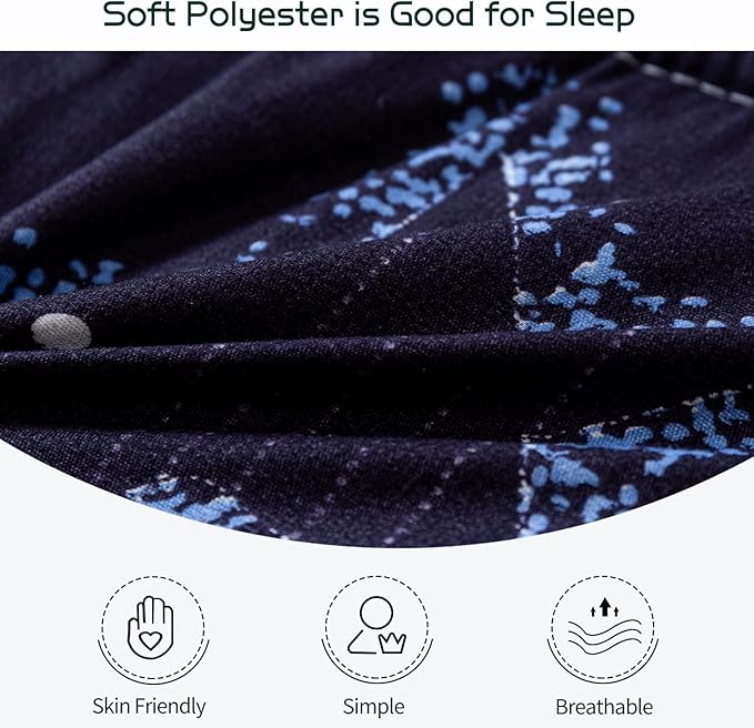 MAXYOYO Black Moon and Star Futon Mattress, Padded Japanese Floor Mattress Quilted Bed Mattress Topper, Extra Thick Folding Sleeping Pad Floor Lounger Guest Bed for Camping Couch, Queen