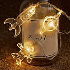 AceList 10 LED Children's Room LED String Light Astronaut Spaceship Rocket Pendants Holiday Party Lights Wall Window Nursery or Kids Room Decor Wedding Around The Garden Patio Christmas (Warm White)