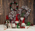 Boston International Christmas Tabletop Gnome Figurine, 9 x 15.5-Inches, Dangling Legs Clover